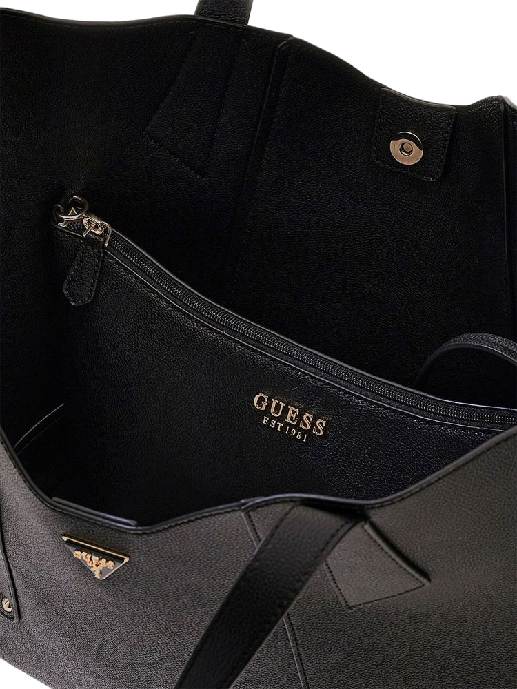 Guess Darcy Large 2 In 1 Tote Bag — Black