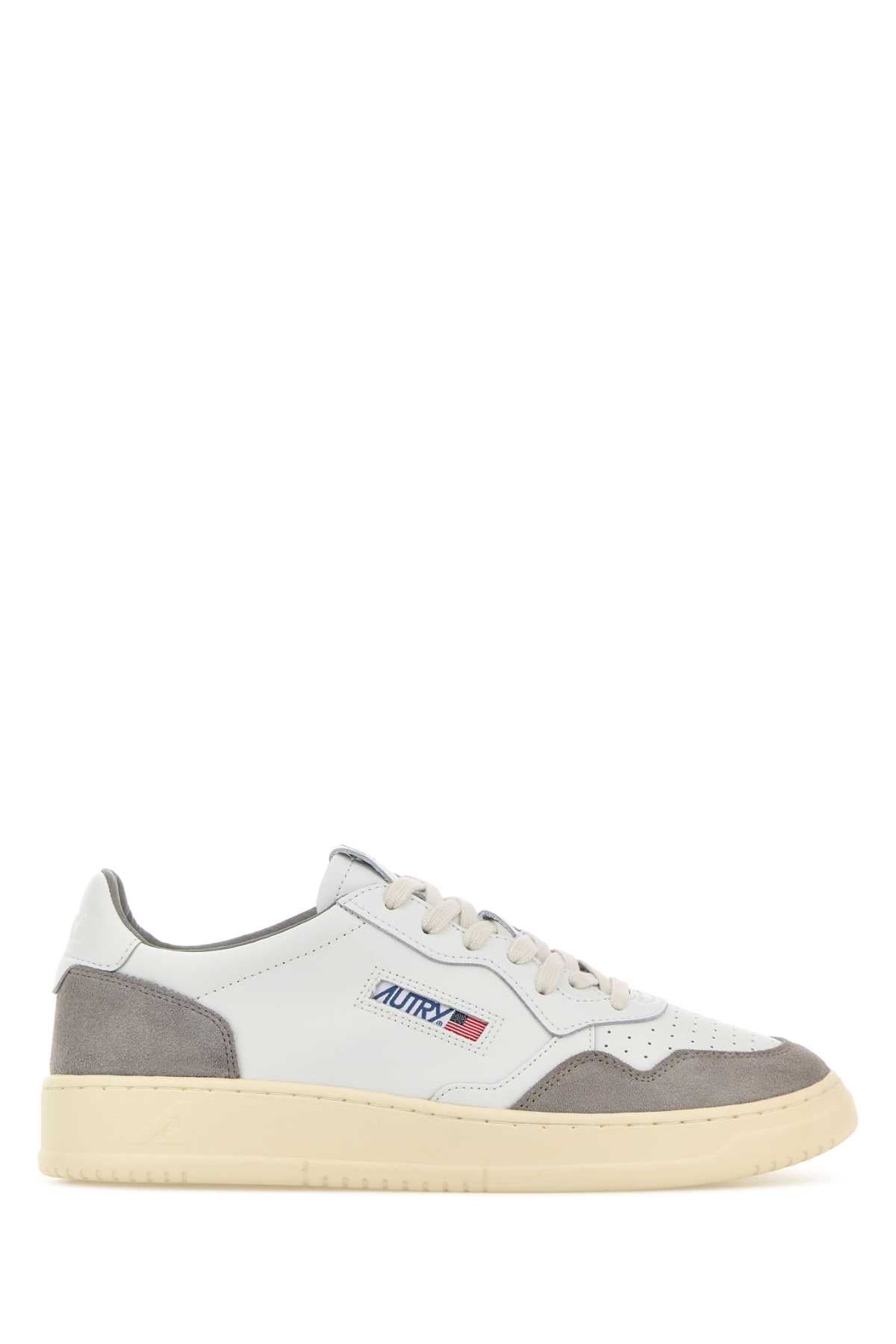 Autry Leather Low-Top Sneaker — White