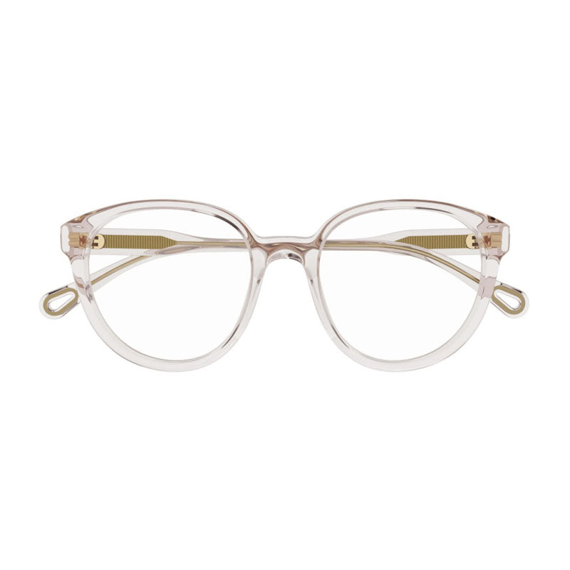 Chloé CH0127O004 Acetate Round-Frame Eyeglasses — Pink