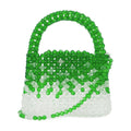 Germanier Glass Bead Shoulder Bag — Green