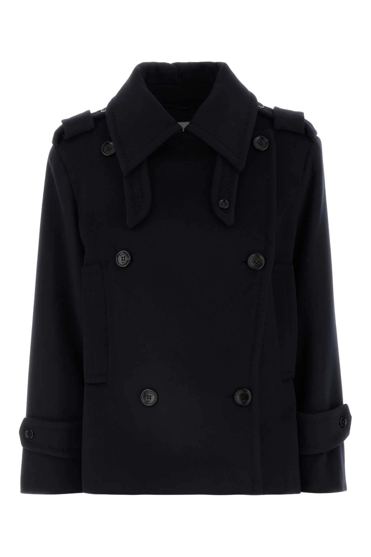 Max Mara Laveno Coat — Navy