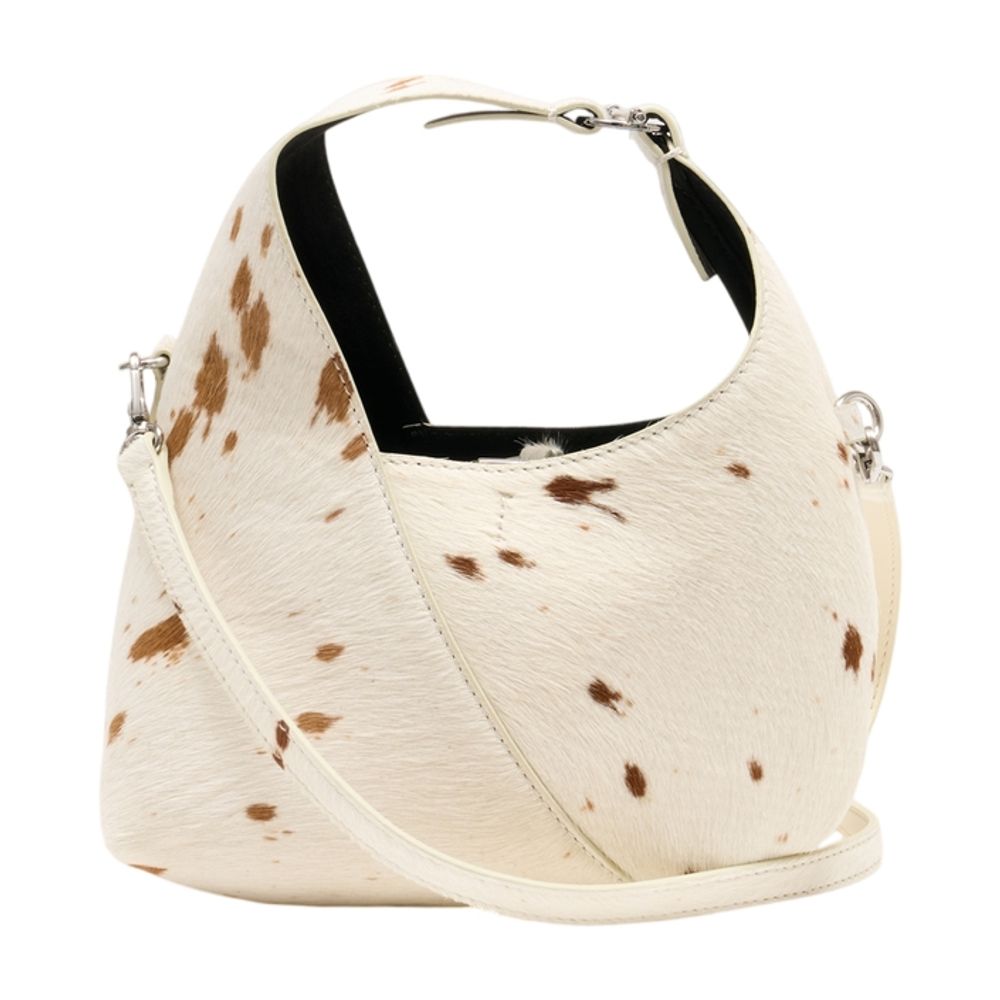 SamsøE SamsøE Calf Hair Shoulder Bag — White