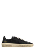 Dsquared2 Leather Low-Top Sneaker — Black