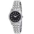 Mathey Tissot Crystal-Bezel Watch — Silver
