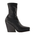 Stella McCartney Platform Synthetic Leather Heel Boot — Black