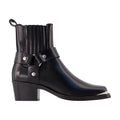 Anine Bing Biker Calfskin Ankle Boot — Black