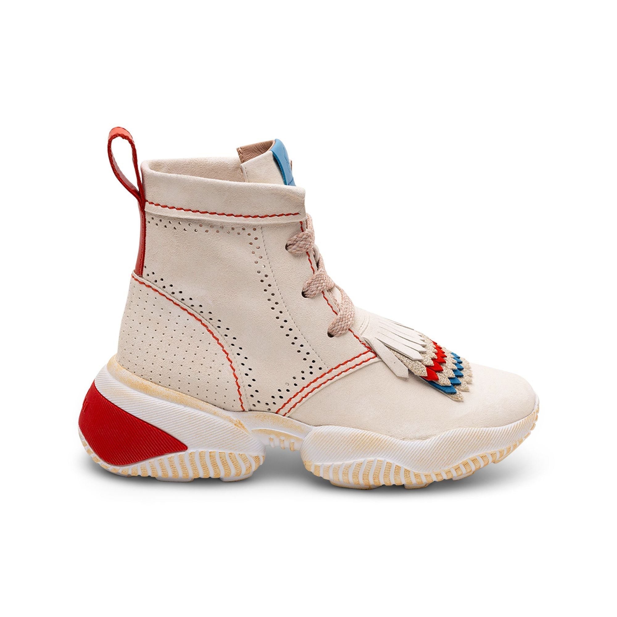 Hogan Interaction High-Top Sneaker — Beige