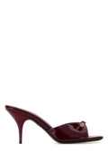 Miu Miu Patent Leather Mule — Purple