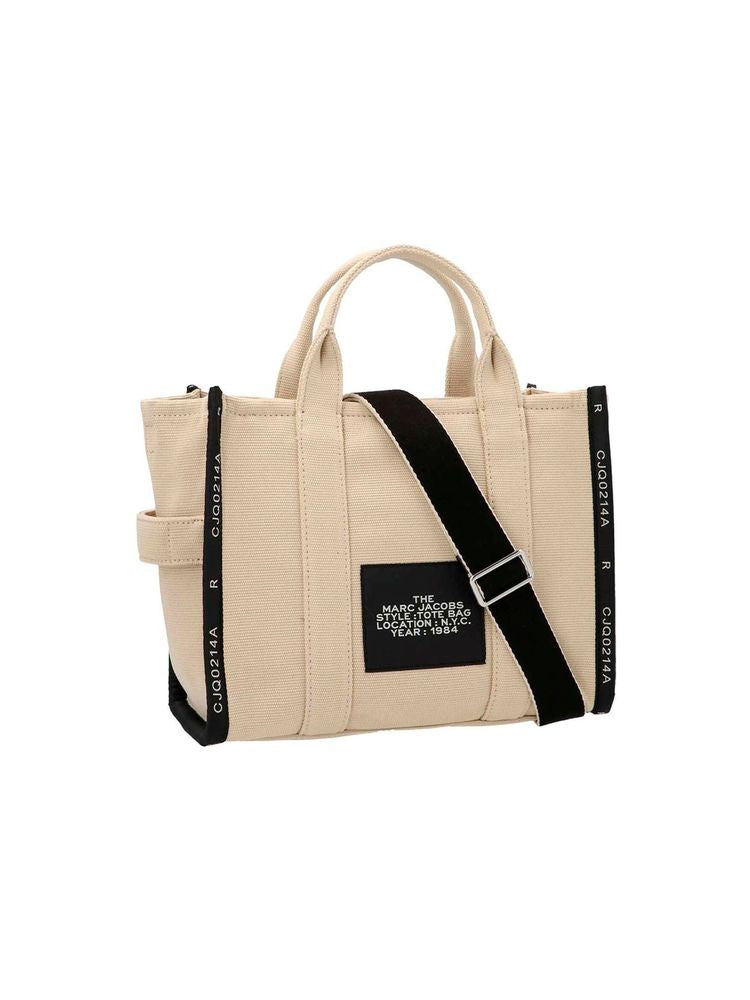 Marc Jacobs Cotton Jacquard Tote Bag — Beige