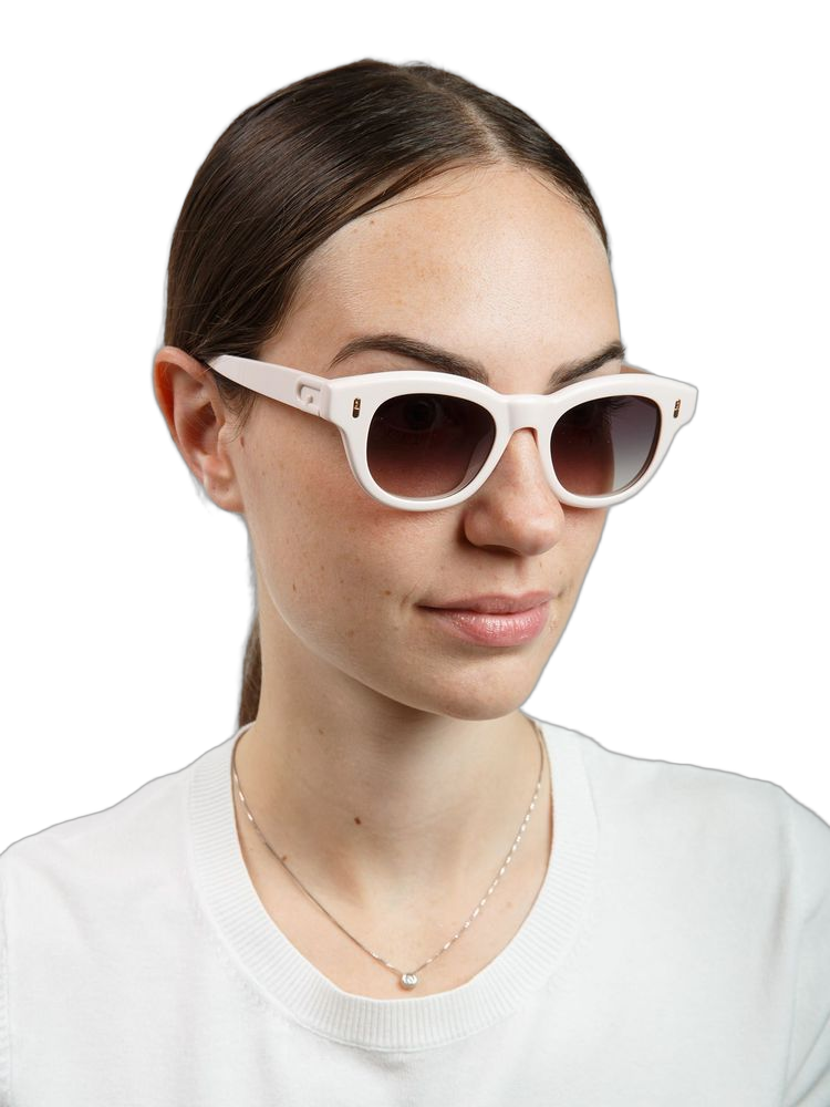 Furla SFU985 Cat-Eye Acetate Sunglasses — Beige