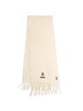 Moschino Lambswool Scarf — White