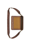 Marc Jacobs Grain Leather Crossbody Bag — Brown