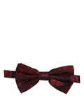 Dolce & Gabbana Paisley Silk Bow Tie — Red