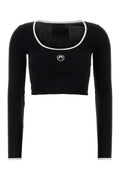 Marine Serre Logo T-Shirt — Black