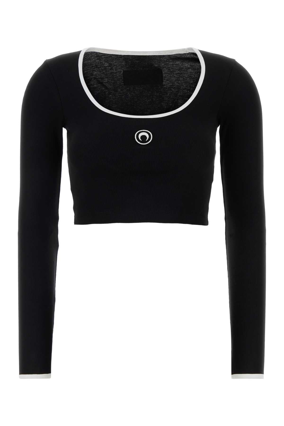 Marine Serre Logo T-Shirt — Black