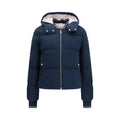Thom Browne Waxed Technical Puffer Down Jacket — Navy