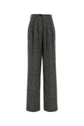 Dolce & Gabbana Wool-Blend Tweed Trousers — Gray