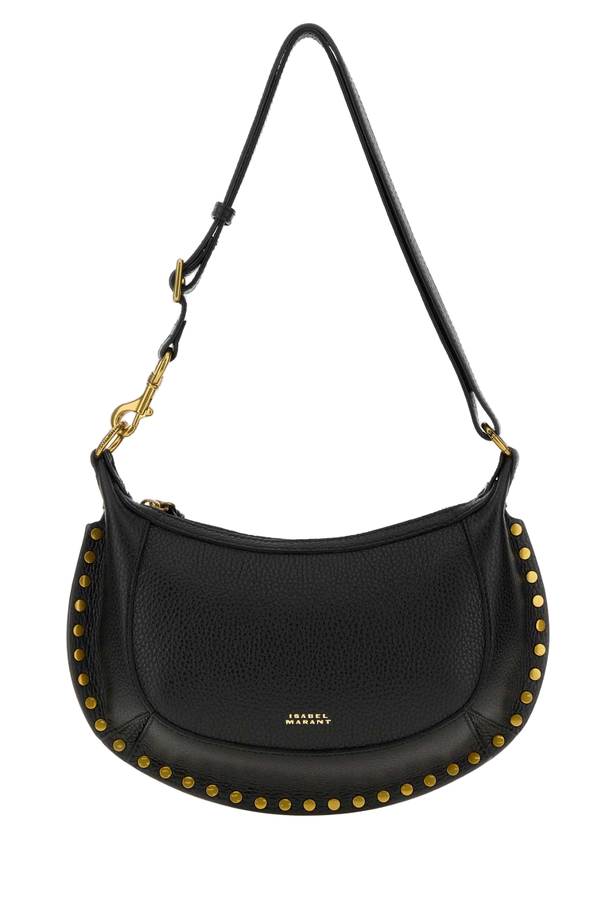 Isabel Marant Oskan Moon Crossbody Bag — Black