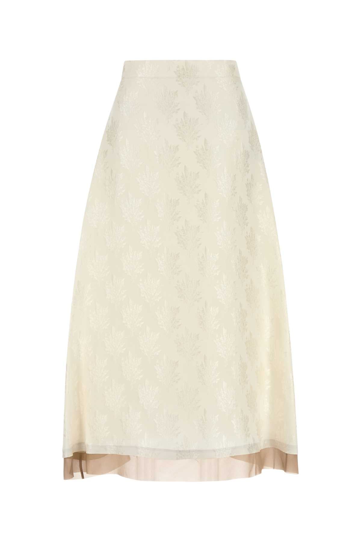 Fendi Wrap Skirt — White