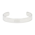 MM6 Maison Margiela Minimal Cuff Bracelet — Silver