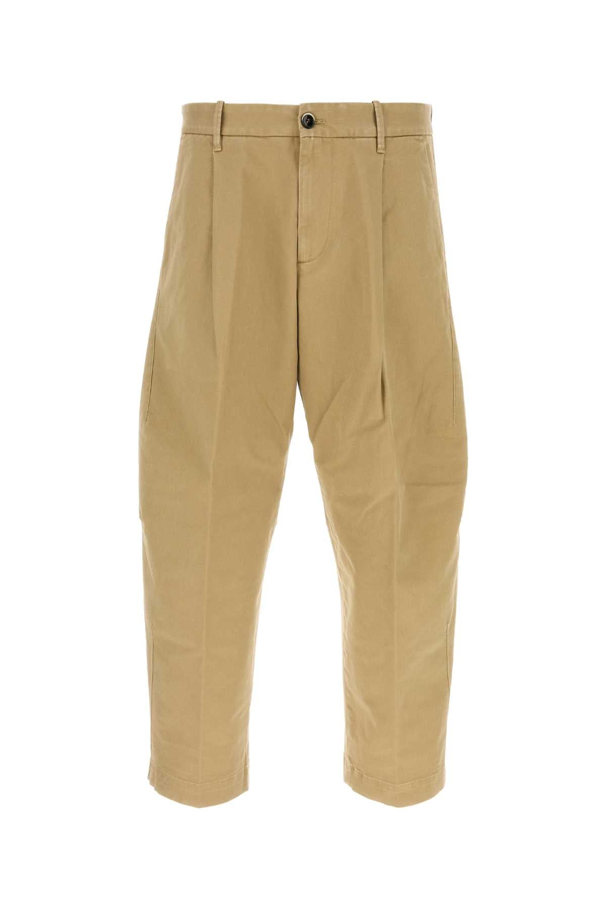Nine In The Morning Squad Trousers — Beige
