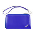 Ader Error Leather Wristlet Wallet — Blue