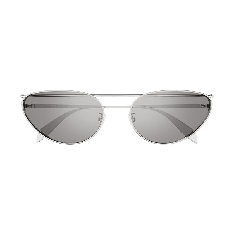 Alexander McQueen AM0424S004 Metal Frame Sunglasses — Silver