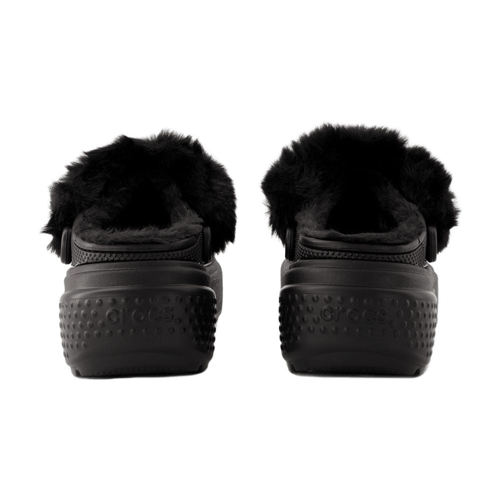 Crocs Stomp Lined Slipper — Black