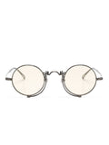Matsuda Round-Frame Sunglasses — Silver
