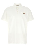 Moncler Cotton Piqué Polo Shirt — White