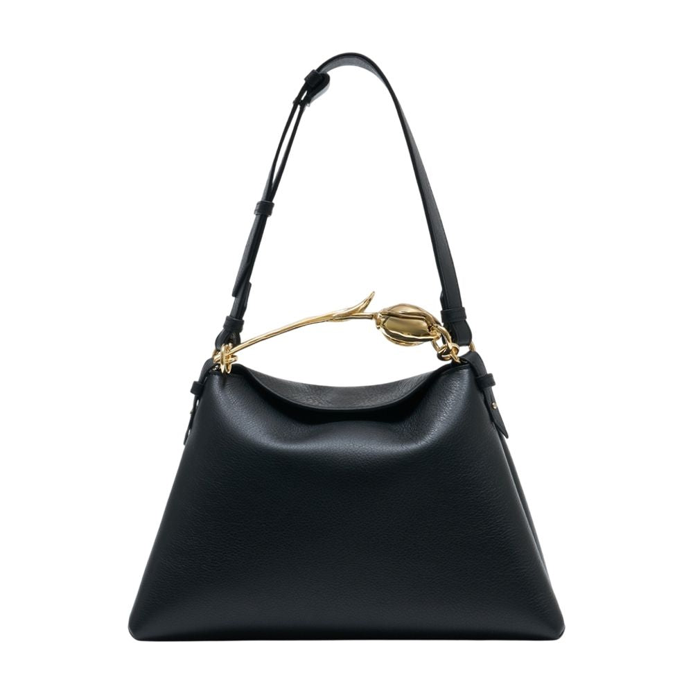 Erdem Leather Shoulder Bag — Black