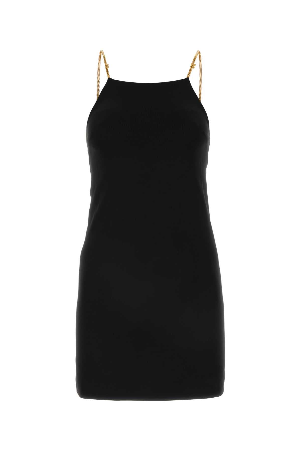 Palm Angels Chain-Strap Slip Dress — Black