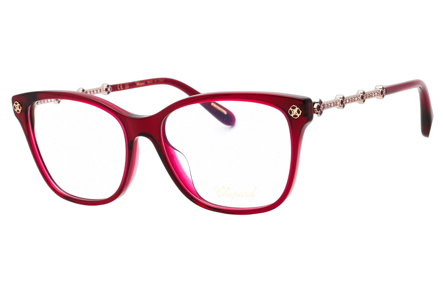 Chopard VCH352S03AQ Acetate Cat-Eye Eyeglasses — Red