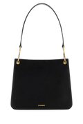 Jil Sander Ovine Leather Shoulder Bag — Black