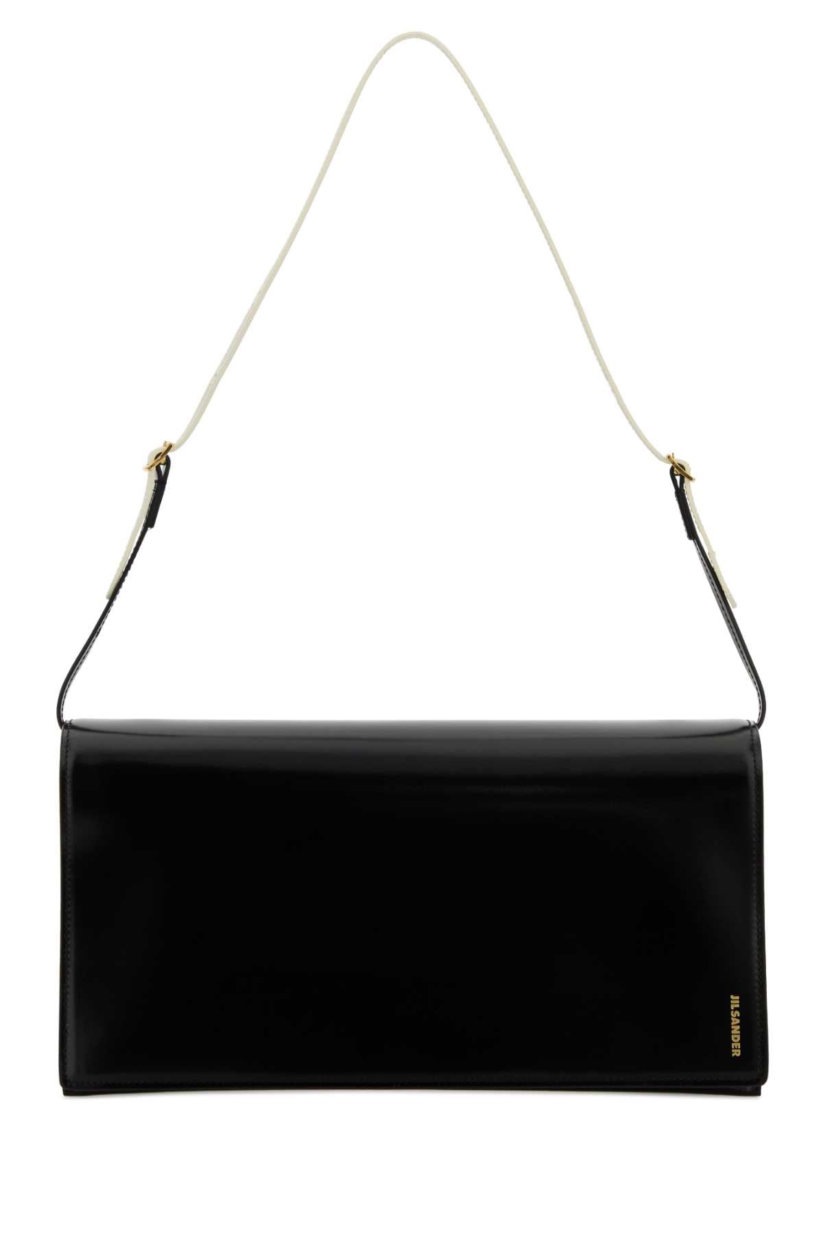 Jil Sander Calf Leather Shoulder Bag — Black