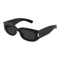 Saint Laurent SL697001 Rectangle-Frame Sunglasses — Black