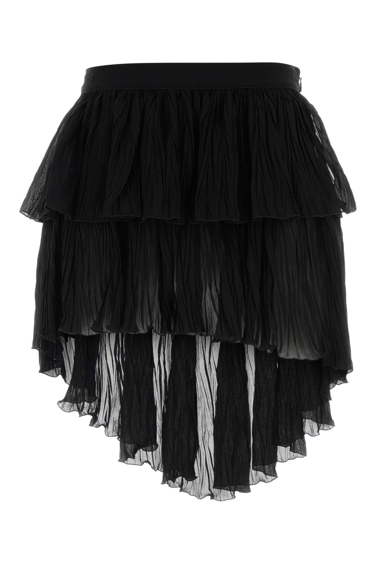 Blumarine Plisset Skirt — Black
