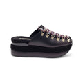 Hogan Platform Lace-Up Slipper — Black