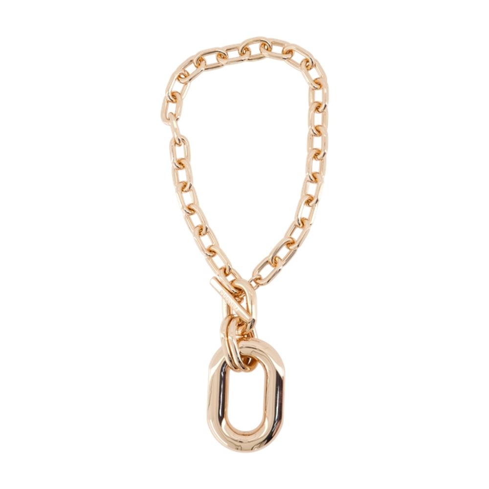 Rabanne Chain-Link Necklace — Rose gold