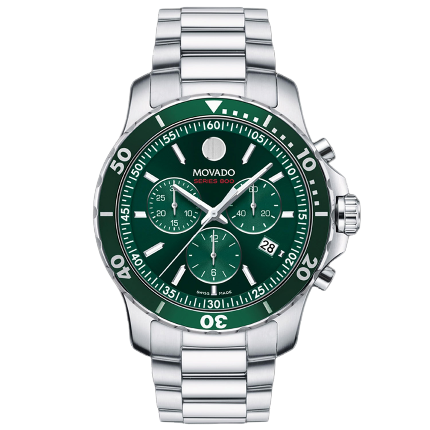 Movado Chronograph Watch — Green