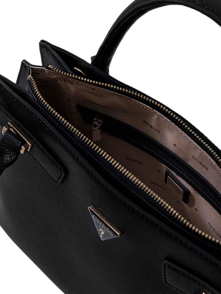 Guess Serenova Girlfriend Satchel Bag — Black