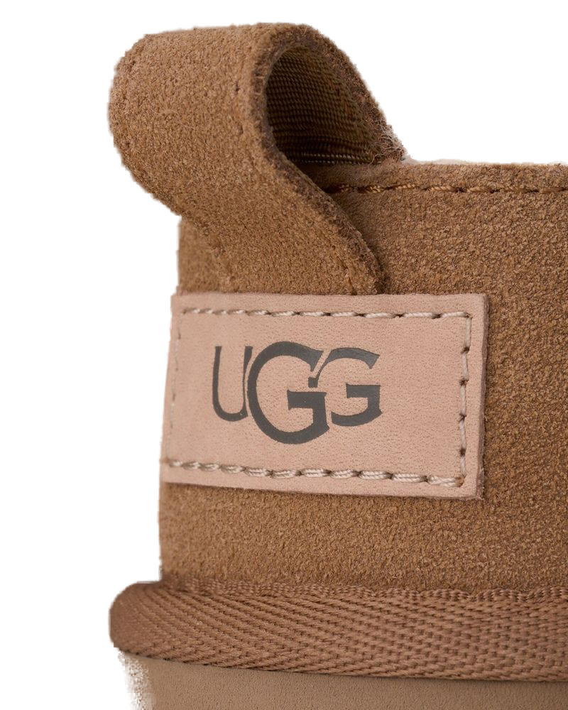 UGG Sheepskin-lined Leather Boots — Chestnut