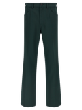 Marni Structured Technical Twill Trousers — Green