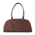 Courreges Leather Shoulder Bag — Burgundy