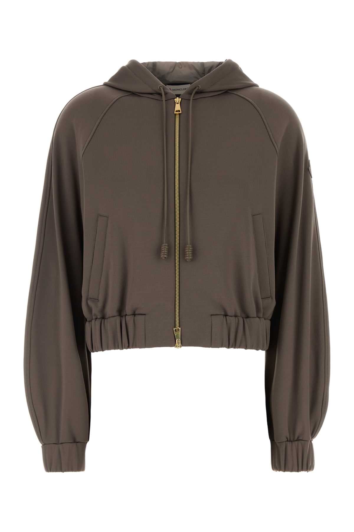 Moncler Cardigan Hoodie — Gray