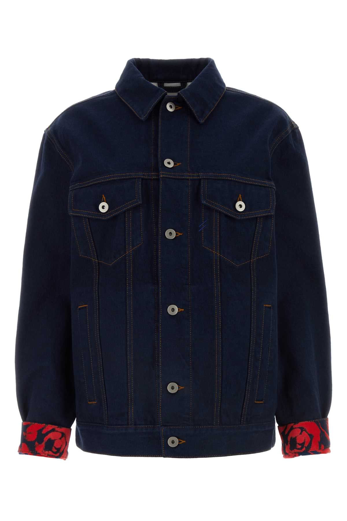 Burberry Cotton Denim Jacket — Navy