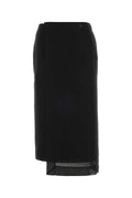 Carven Cotton Trousers with Silk Lining Trousers — Black