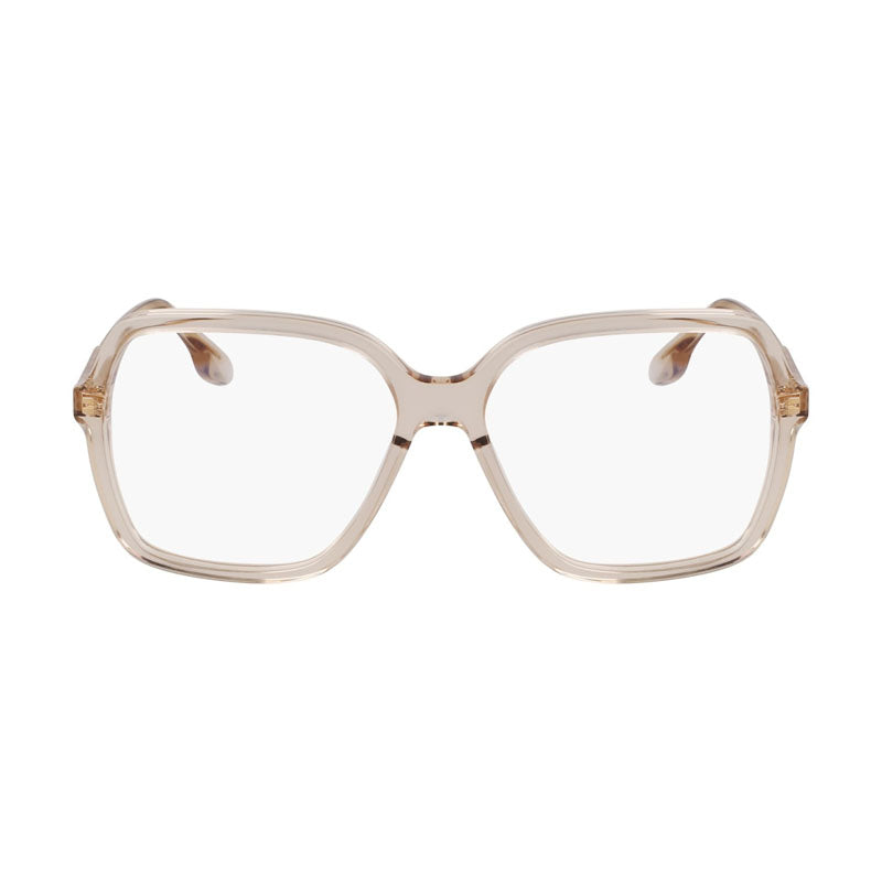 Victoria Beckham VB2650250 Square Acetate Frame Eyeglasses — Beige