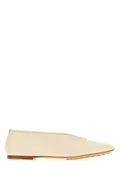 Bottega Veneta Nappa Leather Ballet Flat — Beige