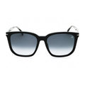 David Beckham Square Full Rim Sunglasses — Black